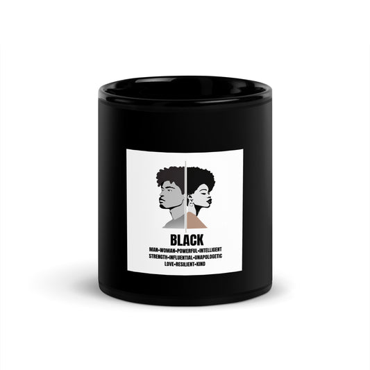 Black Glossy Mug Black History Collection