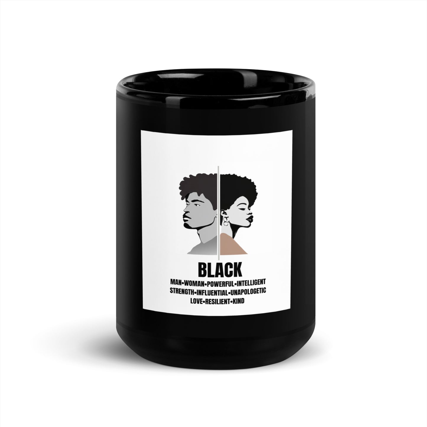 Black Glossy Mug Black History Collection