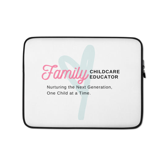 Laptop Sleeve Family Childcare Educator Message