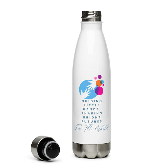 Stainless steel water bottle Guiding little hands...