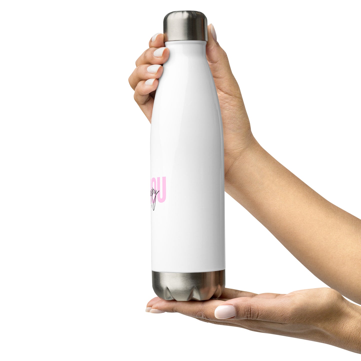 Stainless steel water bottle BE YOU be happy