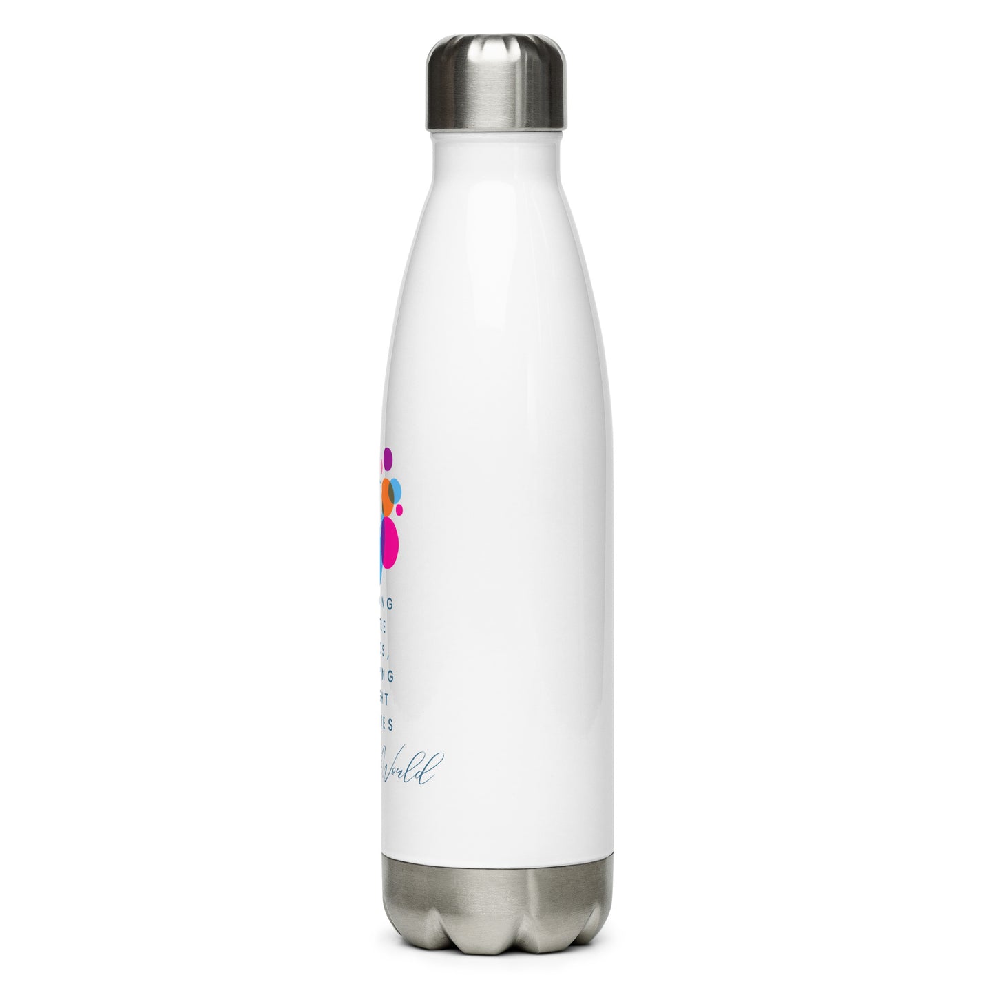 Stainless steel water bottle Guiding little hands...