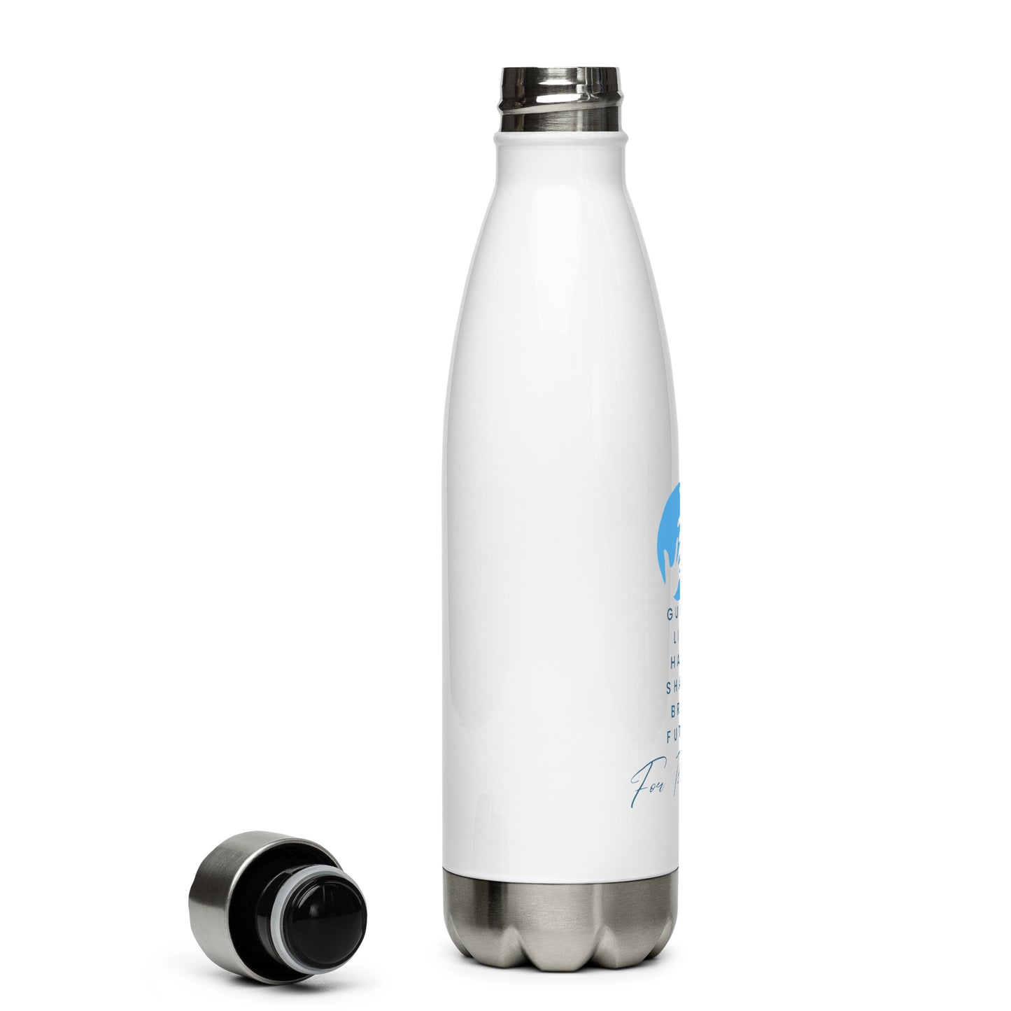 Stainless steel water bottle Guiding little hands...