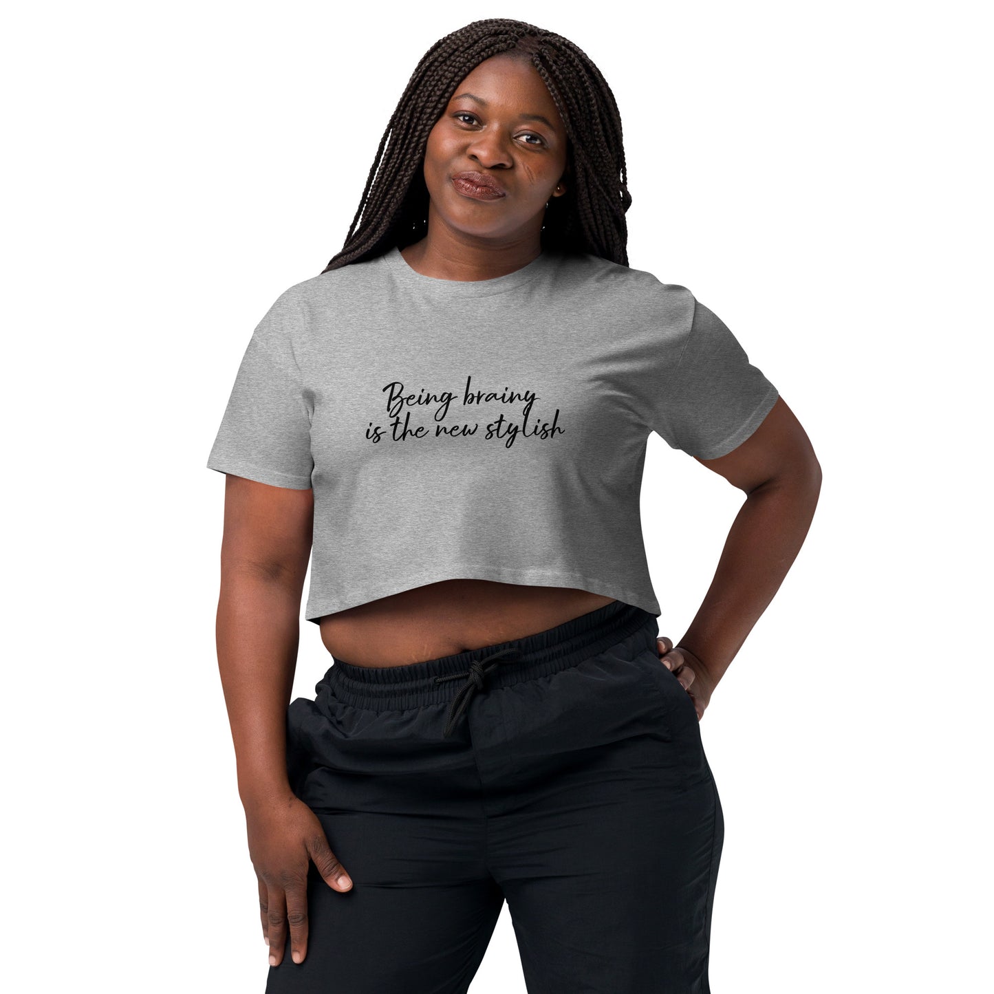 Women’s crop top Being Brainy ids the New Stylish