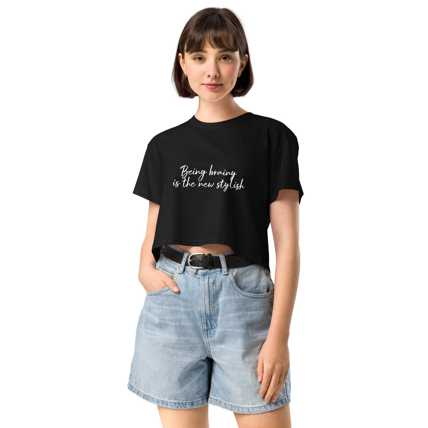 Women’s crop top Being Brainy ids the New Stylish