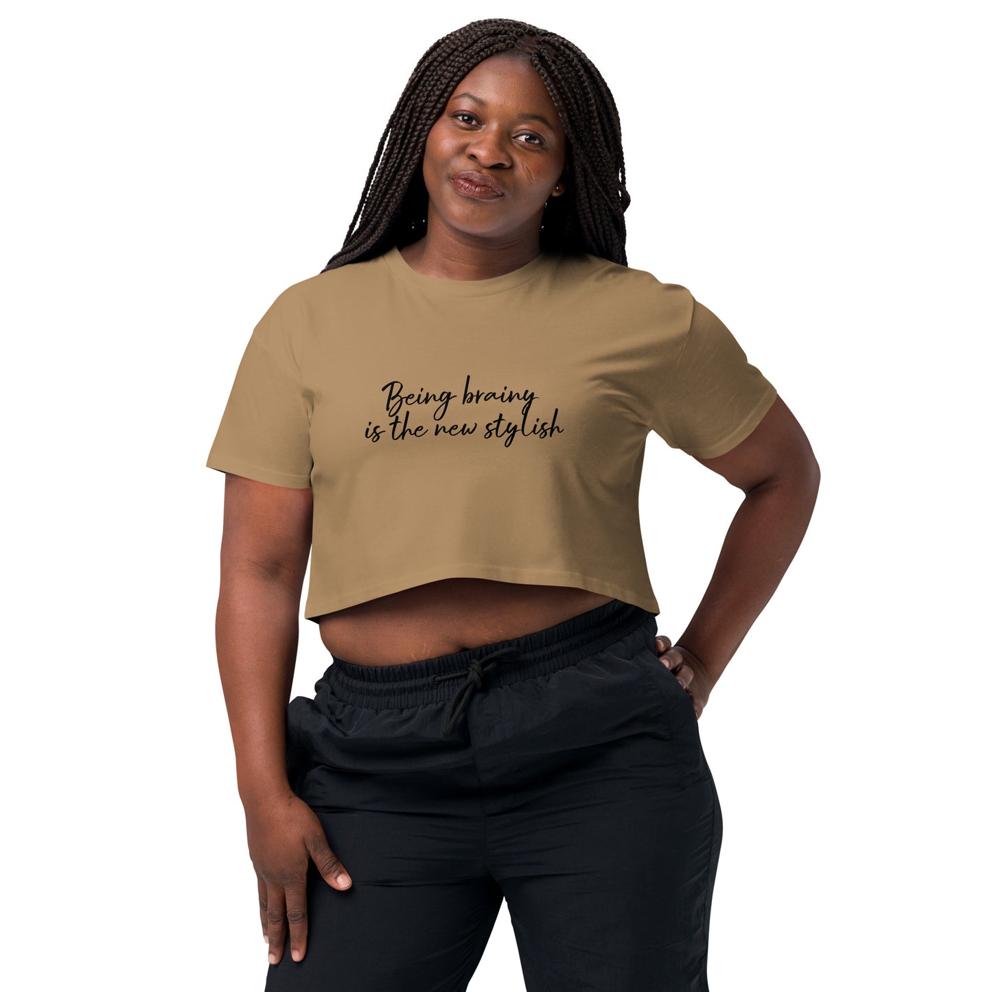 Women’s crop top Being Brainy ids the New Stylish