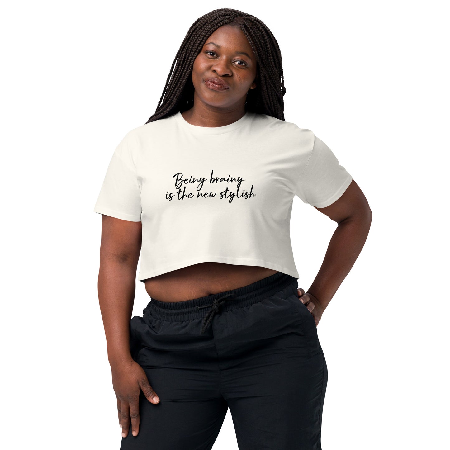 Women’s crop top Being Brainy ids the New Stylish