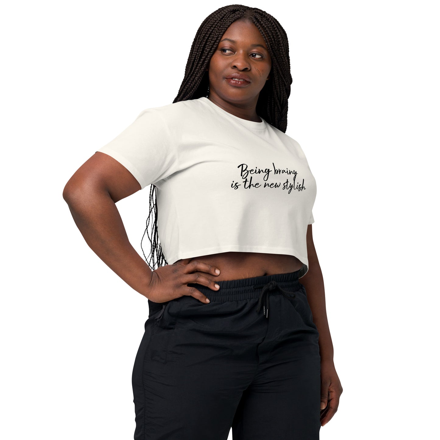 Women’s crop top Being Brainy ids the New Stylish