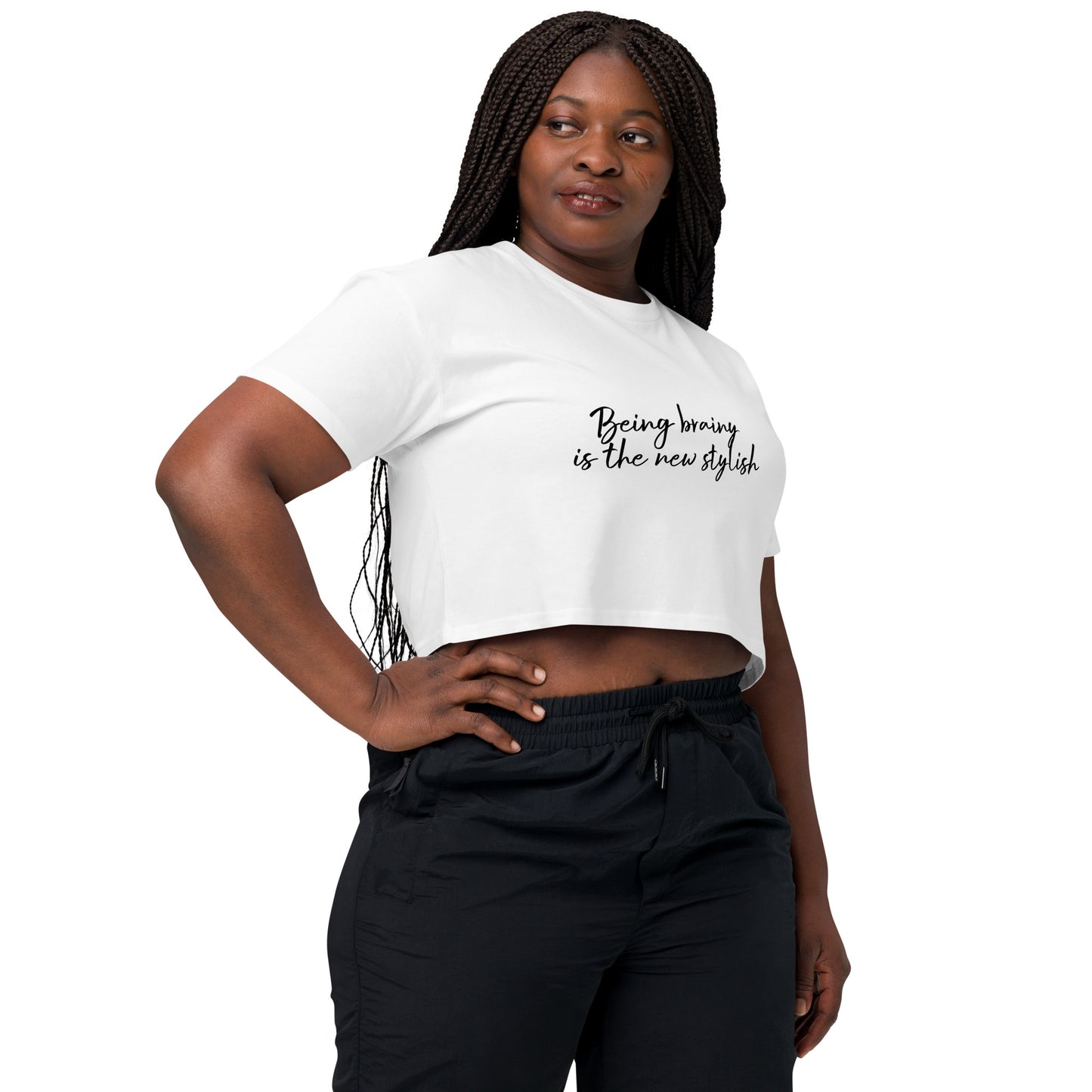 Women’s crop top Being Brainy ids the New Stylish