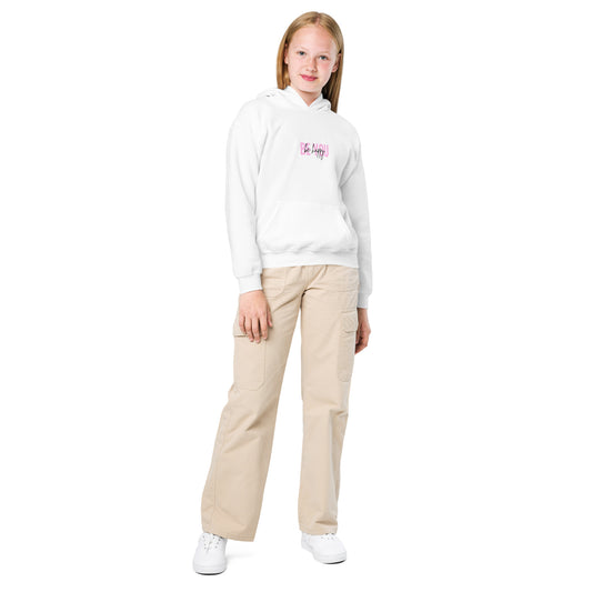 Youth heavy blend hoodie BE YOU be happy